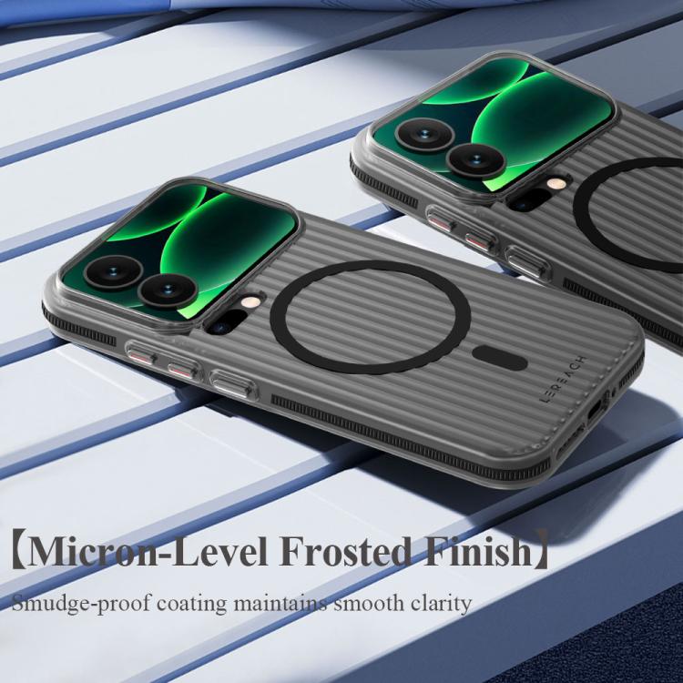 For Xiaomi 17 Pro Max LeReach TOC Icicle Series Ice Mist Double-Sided Non-Slip Magnetic Phone Case