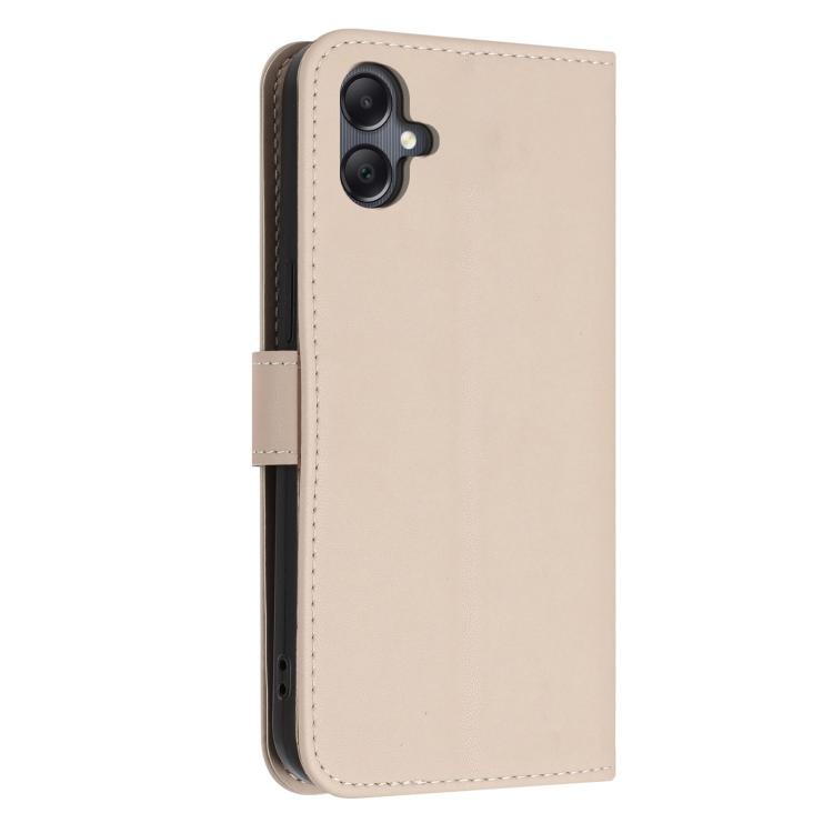 For Galaxy A07 4G / A06 5G / A06 4G Glitter Butterfly Zipper Vegan Leather Phone Case with Wrist Strap