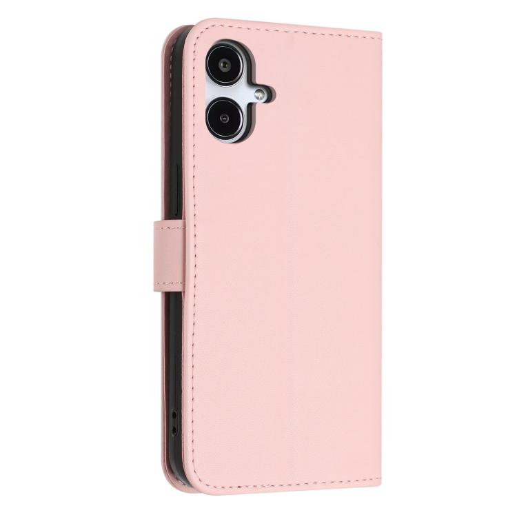 For Galaxy A25e Glitter Butterfly Zipper Vegan Leather Phone Case with Wrist Strap