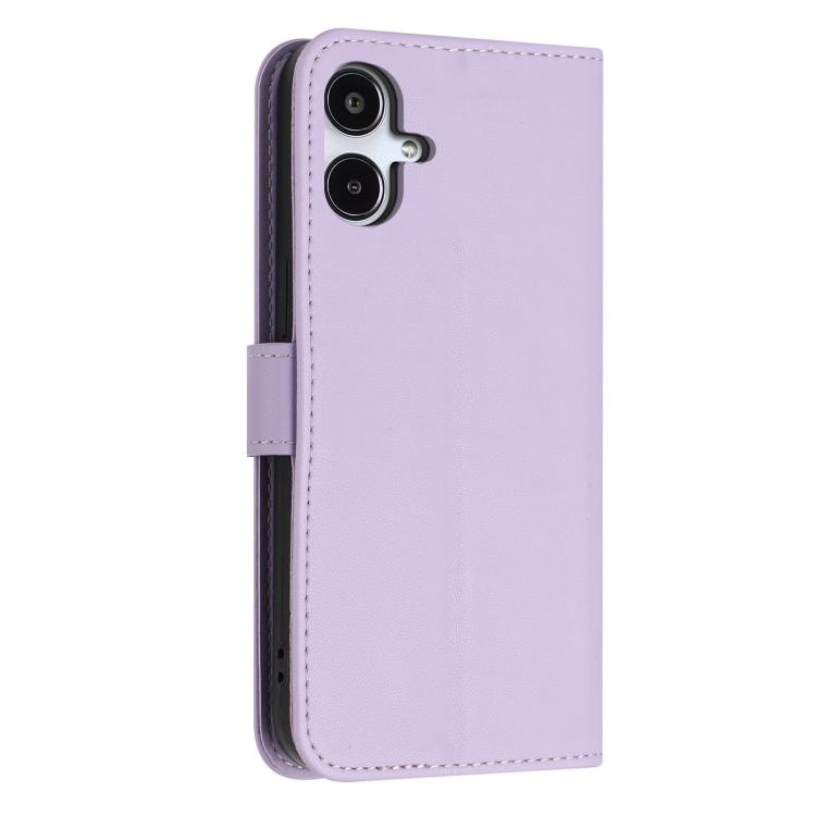 For Galaxy A25e Glitter Butterfly Zipper Vegan Leather Phone Case with Wrist Strap