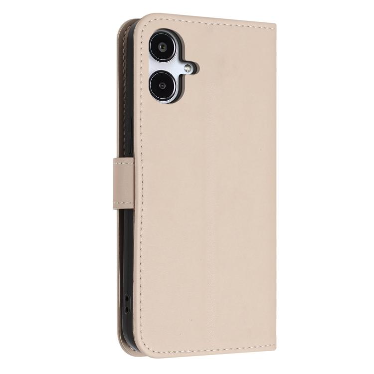 For Galaxy A25e Glitter Butterfly Zipper Vegan Leather Phone Case with Wrist Strap