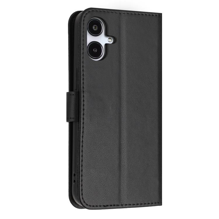 For Galaxy A25e Glitter Butterfly Zipper Vegan Leather Phone Case with Wrist Strap