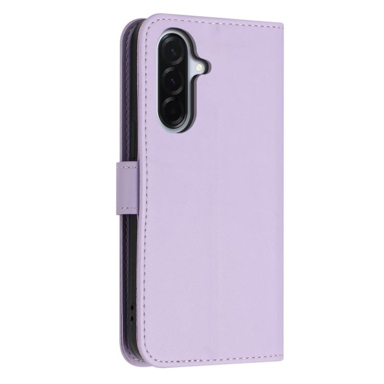For Galaxy A37 5G Glitter Butterfly Zipper Vegan Leather Phone Case with Wrist Strap