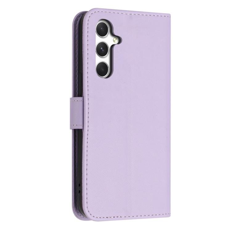 For Galaxy A54 5G Glitter Butterfly Zipper Vegan Leather Phone Case with Wrist Strap