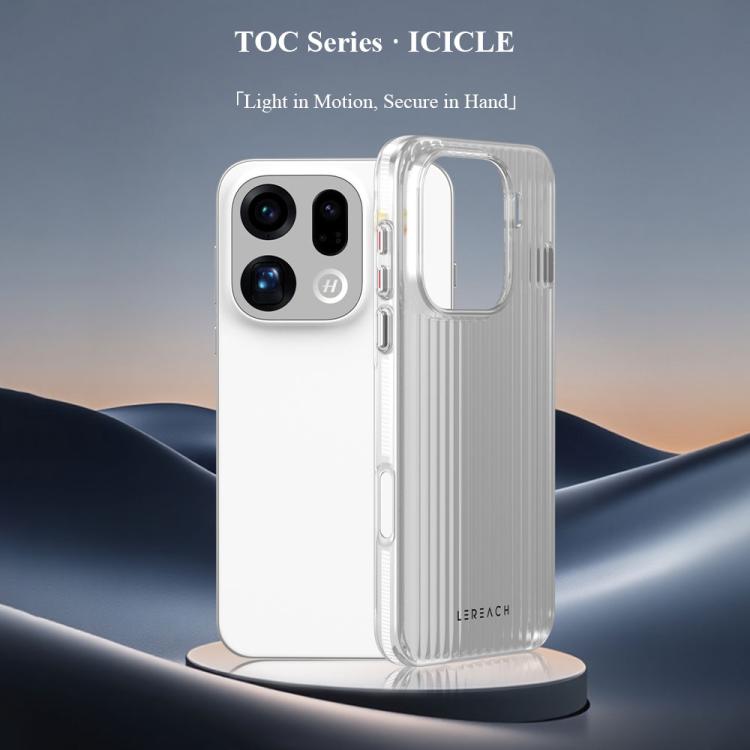 For OPPO Find X9 LeReach TOC Icicle Series Ice Mist Double-Sided Non-Slip Phone Case