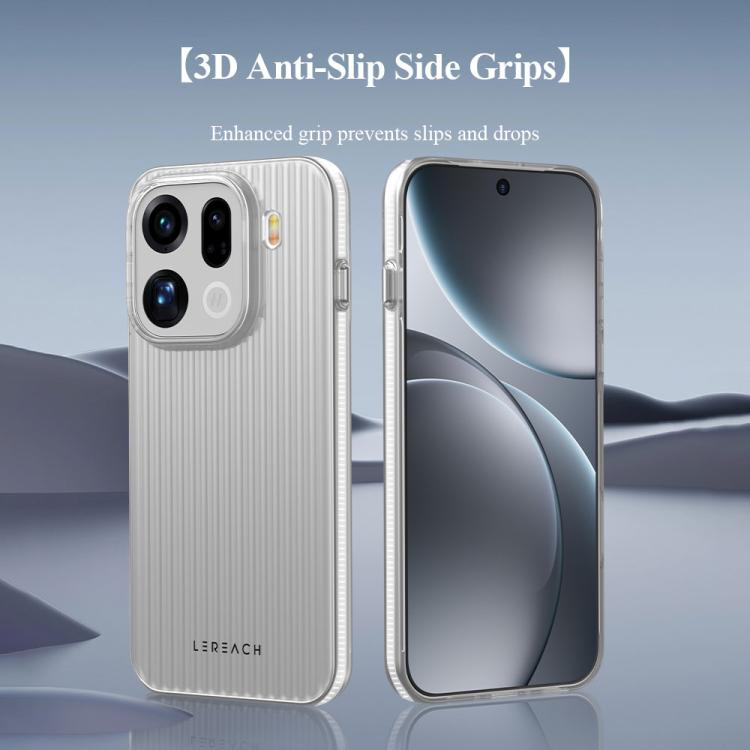 For OPPO Find X9 Pro LeReach TOC Icicle Series Ice Mist Double-Sided Non-Slip Phone Case