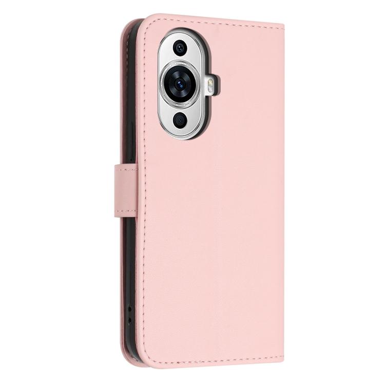 For Huawei nova 11 / 12 Lite / 12s 4G Glitter Butterfly Zipper Vegan Leather Phone Case with Wrist Strap