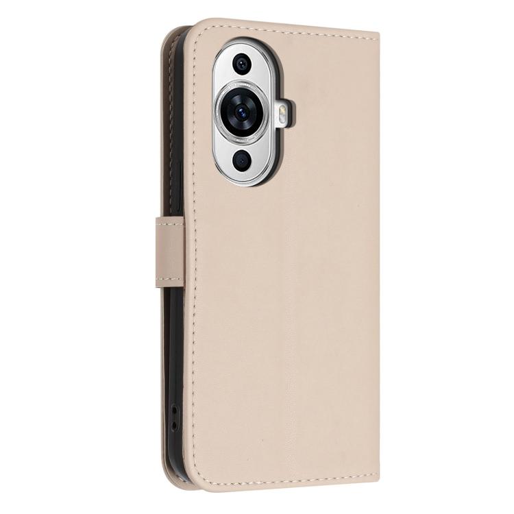 For Huawei nova 11 / 12 Lite / 12s 4G Glitter Butterfly Zipper Vegan Leather Phone Case with Wrist Strap