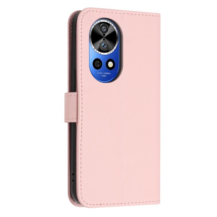 For Huawei nova 12 Pro / 12 Ultra Glitter Butterfly Zipper Vegan Leather Phone Case with Wrist Strap