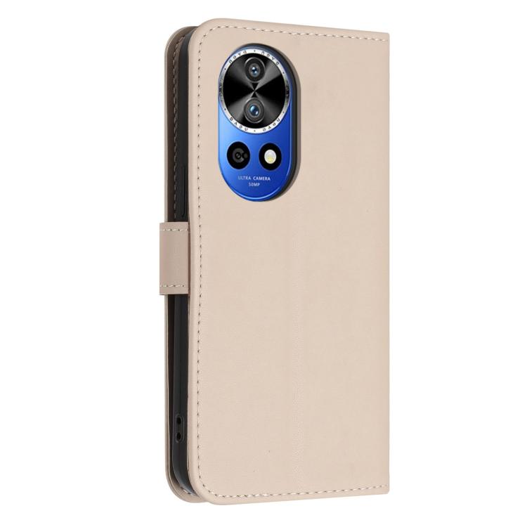 For Huawei nova 12 Pro / 12 Ultra Glitter Butterfly Zipper Vegan Leather Phone Case with Wrist Strap
