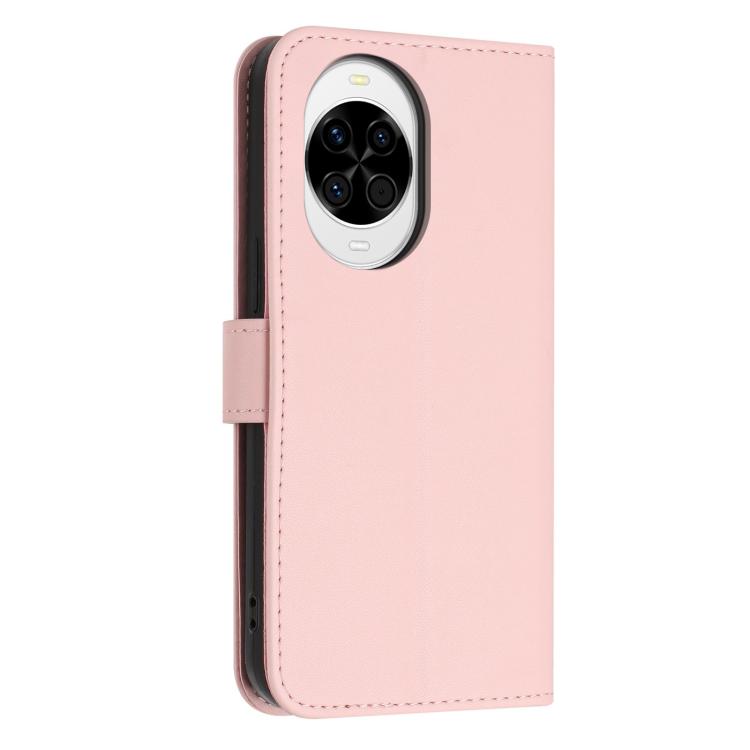 For Huawei nova 14 / 14 Lite 5G Glitter Butterfly Zipper Vegan Leather Phone Case with Wrist Strap