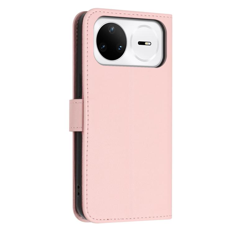 For Huawei nova 15 Pro / 15 Ultra Glitter Butterfly Zipper Vegan Leather Phone Case with Wrist Strap