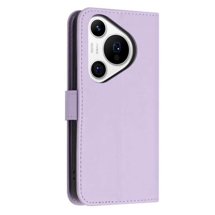 For Huawei Pura 70 Pro / 70 Pro+ Glitter Butterfly Zipper Vegan Leather Phone Case with Wrist Strap