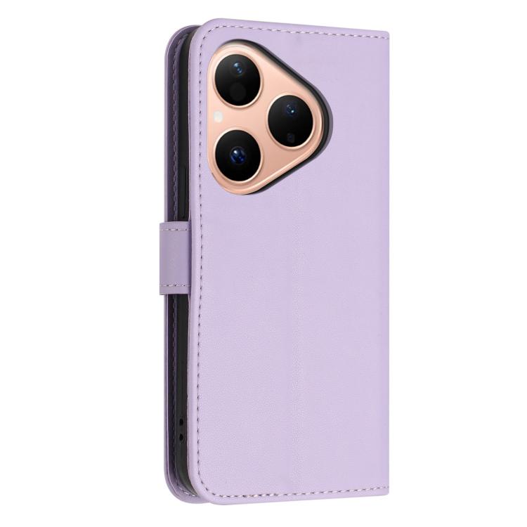 For Huawei Pura 80 5G Glitter Butterfly Zipper Vegan Leather Phone Case with Wrist Strap