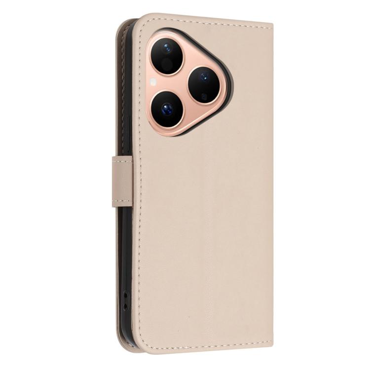 For Huawei Pura 80 5G Glitter Butterfly Zipper Vegan Leather Phone Case with Wrist Strap