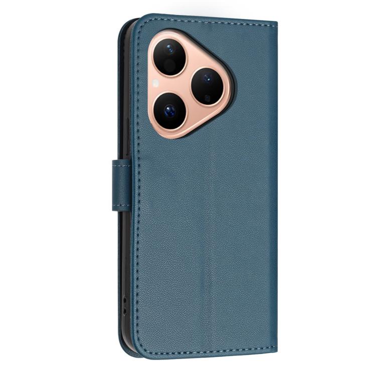For Huawei Pura 80 5G Glitter Butterfly Zipper Vegan Leather Phone Case with Wrist Strap