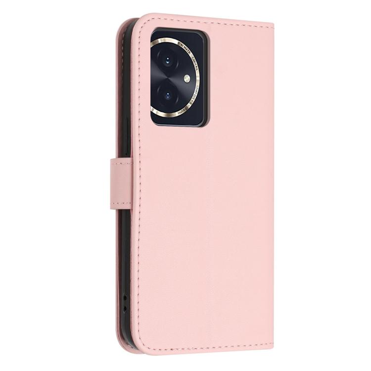 For Honor 100 5G Glitter Butterfly Zipper Vegan Leather Phone Case with Wrist Strap