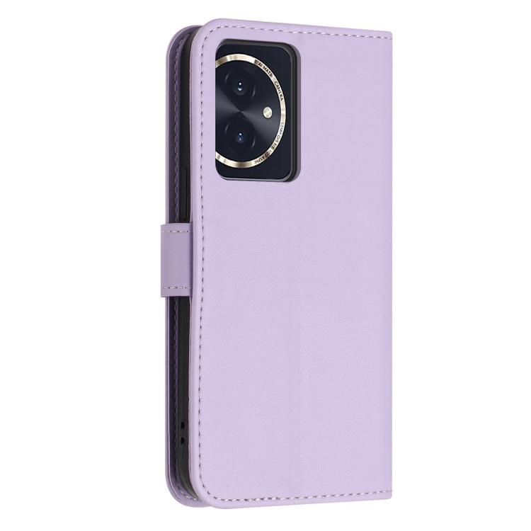 For Honor 100 5G Glitter Butterfly Zipper Vegan Leather Phone Case with Wrist Strap