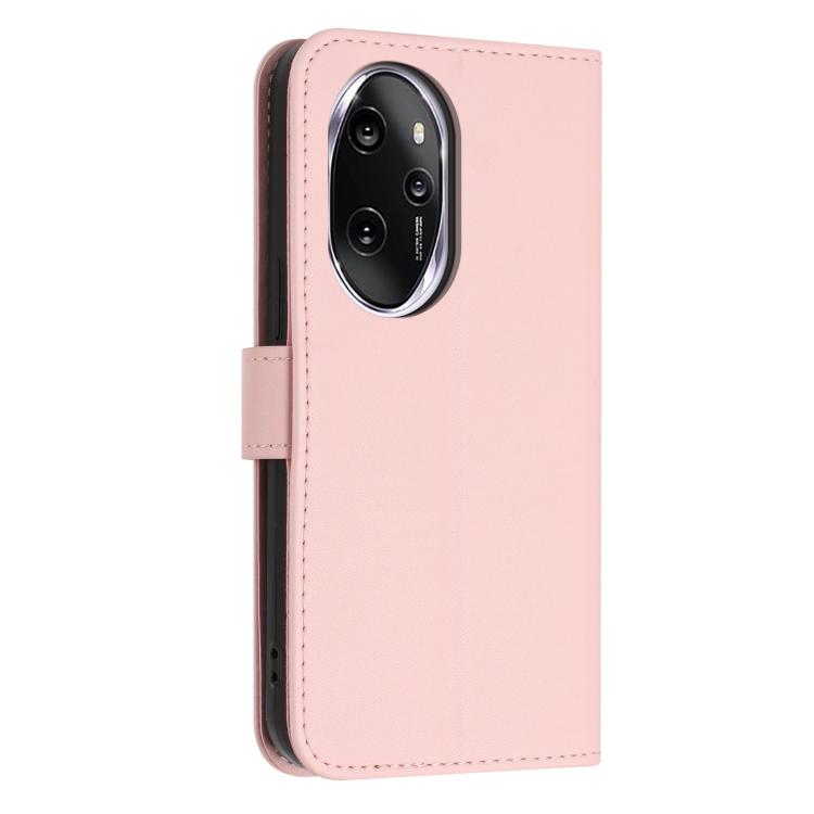For Honor 100 Pro 5G Glitter Butterfly Zipper Vegan Leather Phone Case with Wrist Strap