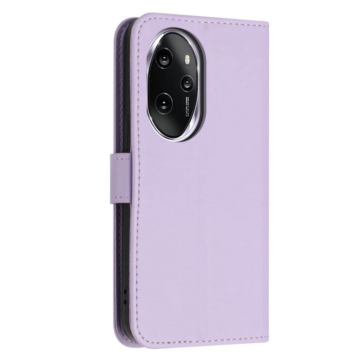 For Honor 100 Pro 5G Glitter Butterfly Zipper Vegan Leather Phone Case with Wrist Strap