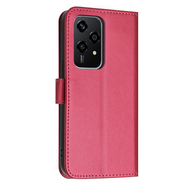 For Honor 200 Lite Global Glitter Butterfly Zipper Vegan Leather Phone Case with Wrist Strap