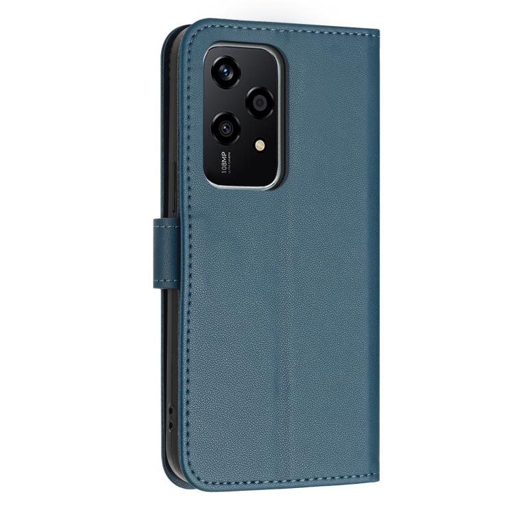 For Honor 200 Lite Global Glitter Butterfly Zipper Vegan Leather Phone Case with Wrist Strap