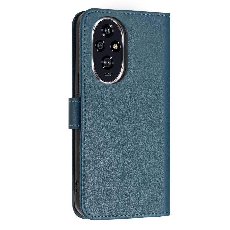 For Honor 200 Pro Global Glitter Butterfly Zipper Vegan Leather Phone Case with Wrist Strap