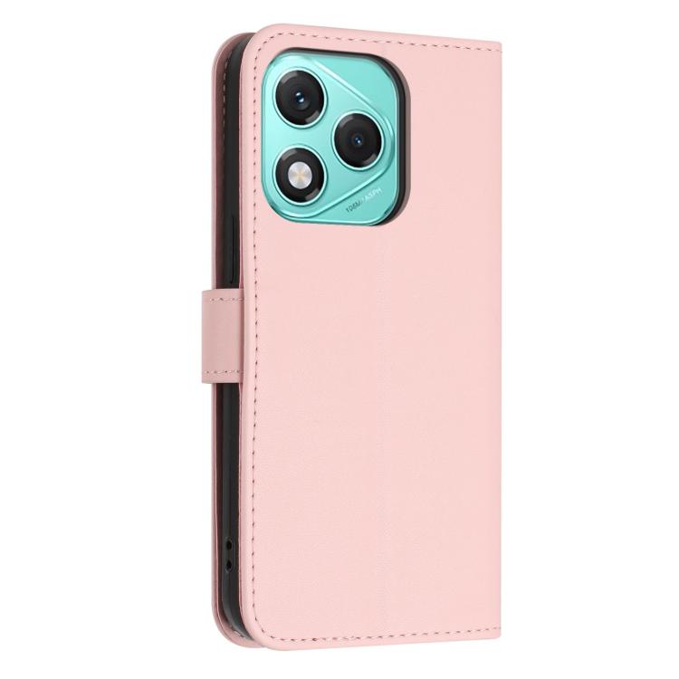 For Honor 400 Lite 5G Global Glitter Butterfly Zipper Vegan Leather Phone Case with Wrist Strap