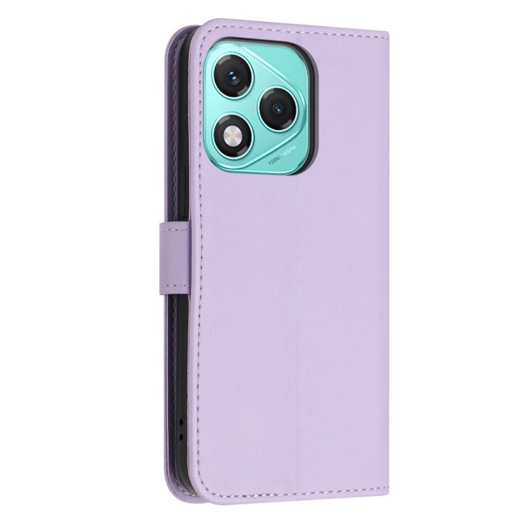 For Honor 400 Lite 5G Global Glitter Butterfly Zipper Vegan Leather Phone Case with Wrist Strap
