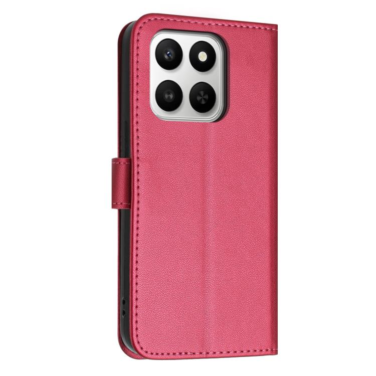 For Honor 400 Smart / X7d 5G Global Glitter Butterfly Zipper Vegan Leather Phone Case with Wrist Strap