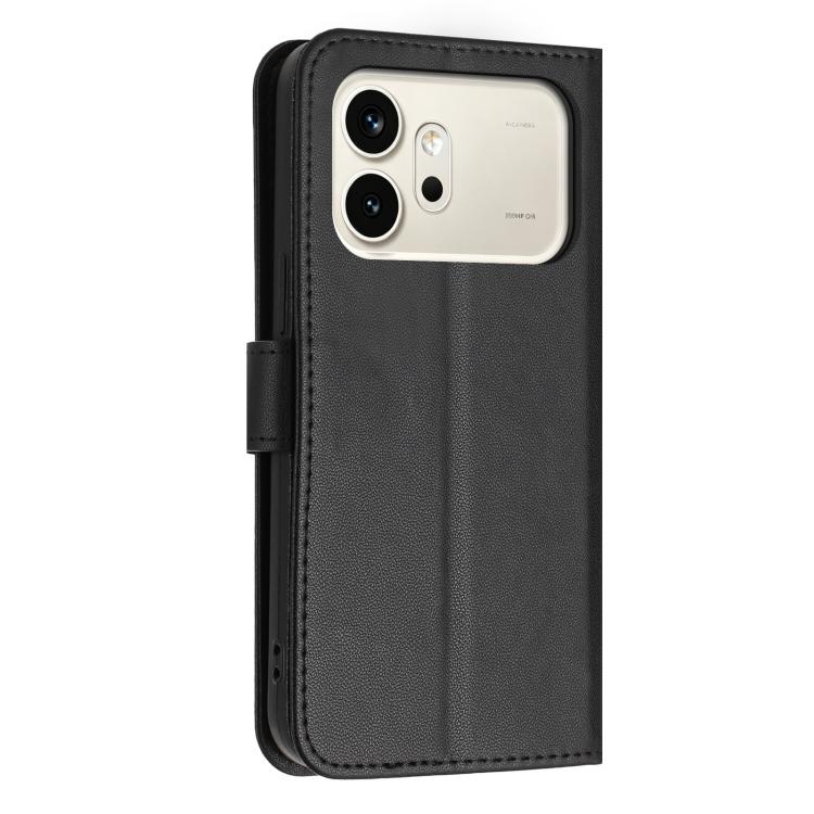 For Honor 600 / 600 Pro Global Glitter Butterfly Zipper Vegan Leather Phone Case with Wrist Strap
