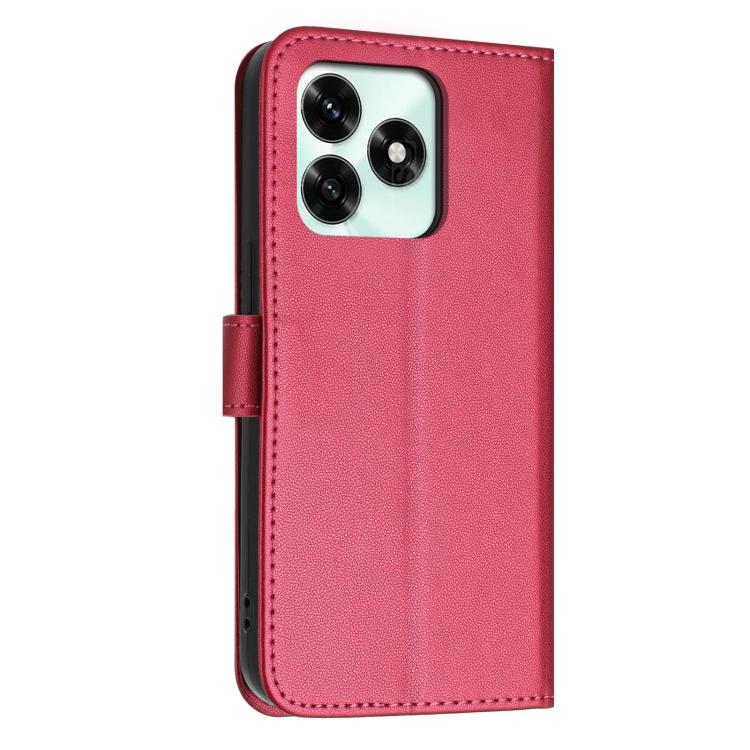For Honor X5c / X5c Plus 4G Global Glitter Butterfly Zipper Vegan Leather Phone Case with Wrist Strap