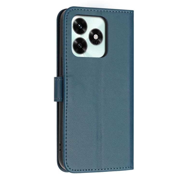 For Honor X5c / X5c Plus 4G Global Glitter Butterfly Zipper Vegan Leather Phone Case with Wrist Strap