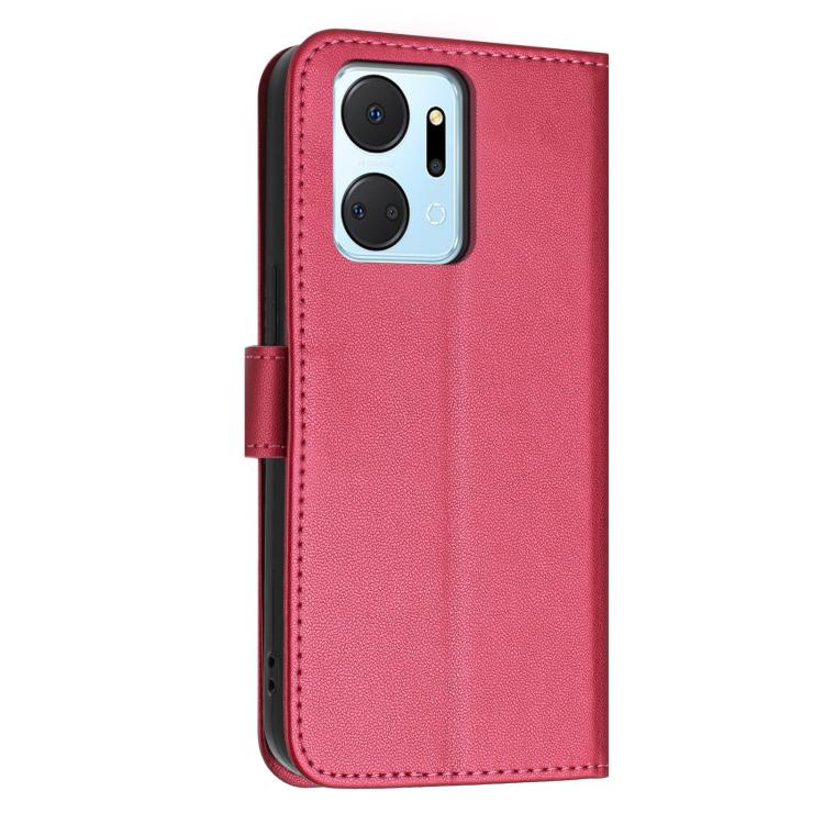 For Honor X7a 4G / Play7T 5G Glitter Butterfly Zipper Vegan Leather Phone Case with Wrist Strap