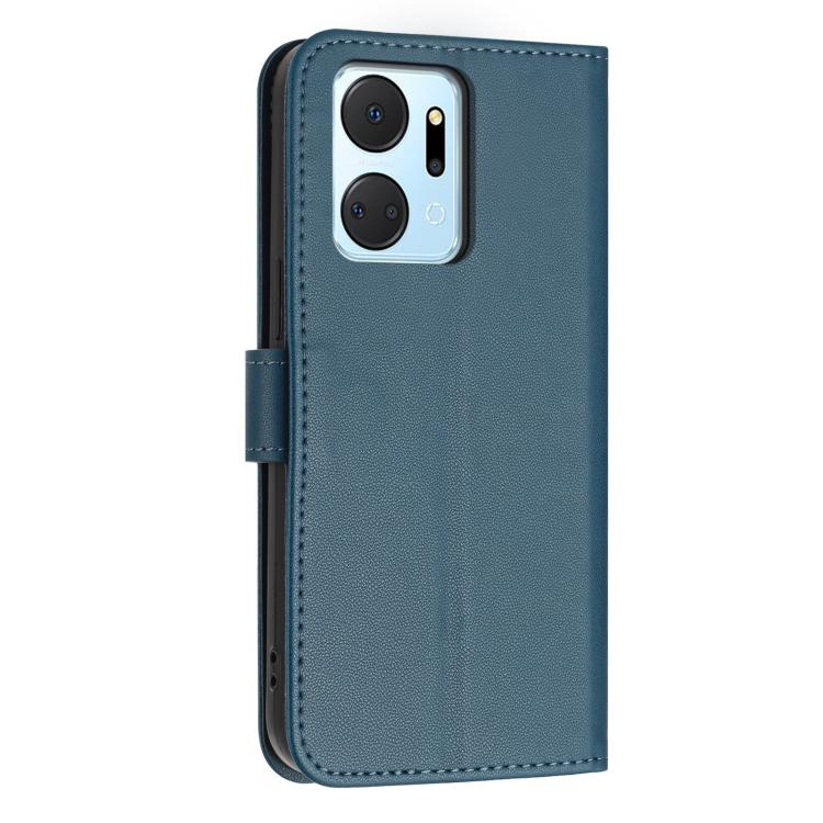 For Honor X7a 4G / Play7T 5G Glitter Butterfly Zipper Vegan Leather Phone Case with Wrist Strap