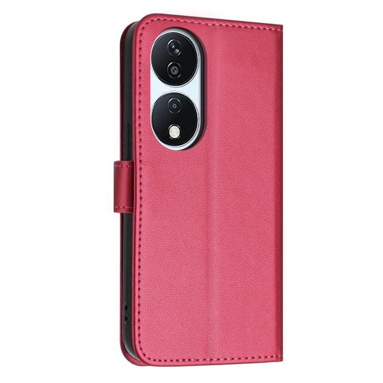 For Honor X7b 5G / 4G Global Glitter Butterfly Zipper Vegan Leather Phone Case with Wrist Strap