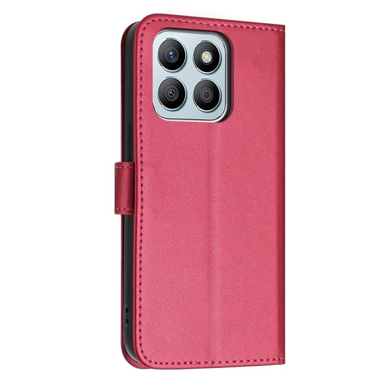 For Honor X8b 4G Global Glitter Butterfly Zipper Vegan Leather Phone Case with Wrist Strap