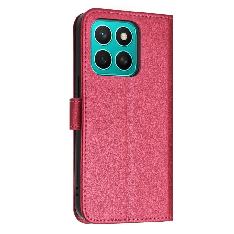 For Honor X8c 4G Global Glitter Butterfly Zipper Vegan Leather Phone Case with Wrist Strap