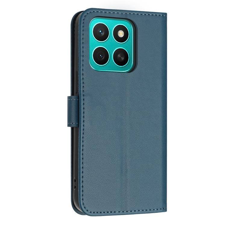 For Honor X8c 4G Global Glitter Butterfly Zipper Vegan Leather Phone Case with Wrist Strap