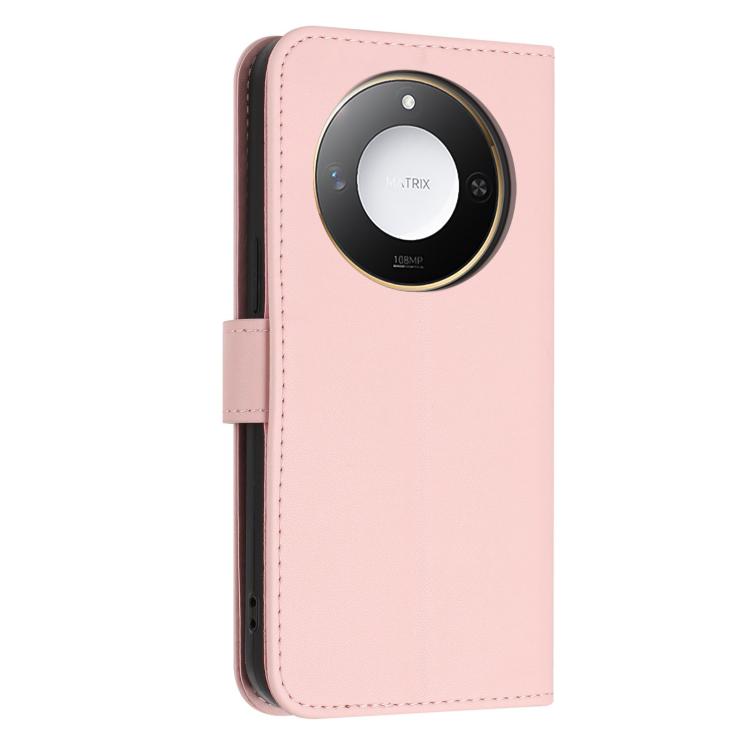 For Honor X9c Smart 5G Global Glitter Butterfly Zipper Vegan Leather Phone Case with Wrist Strap