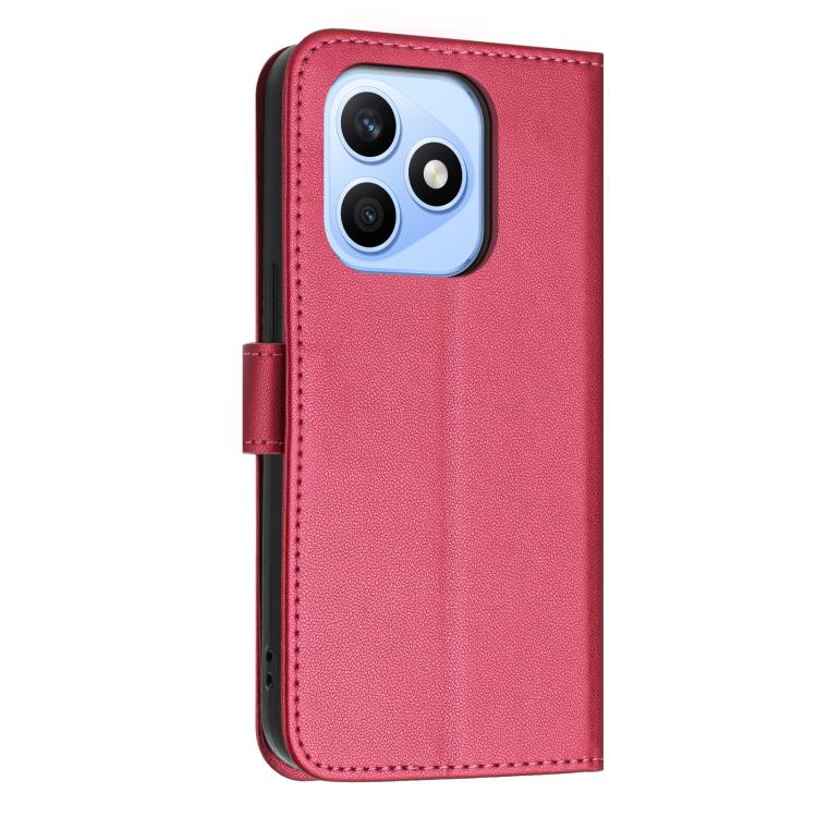 For Honor X8d 4G Global Glitter Butterfly Zipper Vegan Leather Phone Case with Wrist Strap
