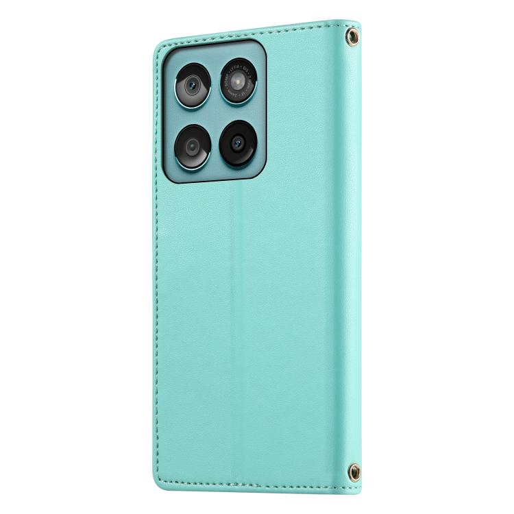 For Motorola Edge 60 Fusion Cute Cats Magnetic Closure Vegan Leather Phone Case with Strap