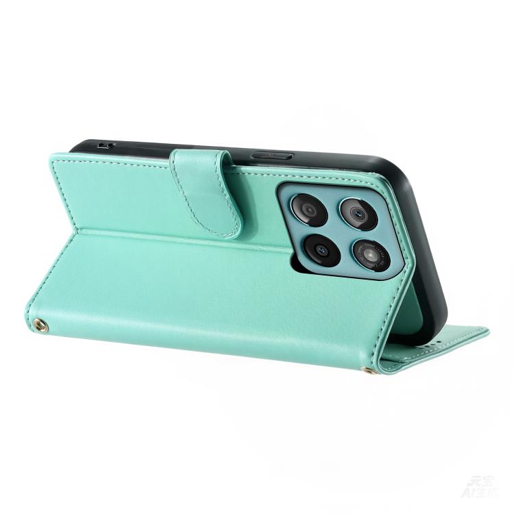For Motorola Edge 60 Fusion Cute Cats Magnetic Closure Vegan Leather Phone Case with Strap