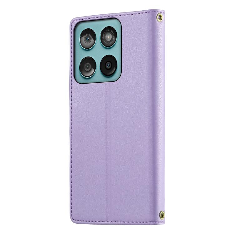 For Motorola Edge 60 Fusion Cute Cats Magnetic Closure Vegan Leather Phone Case with Strap