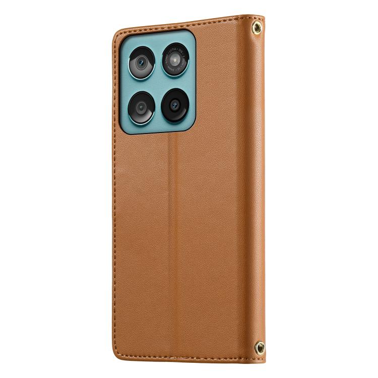 For Motorola Edge 60 Fusion Cute Cats Magnetic Closure Vegan Leather Phone Case with Strap