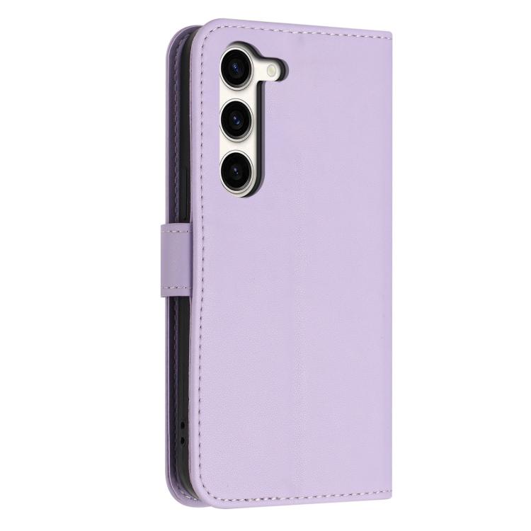 For Galaxy S23 5G Glitter Butterfly Zipper Vegan Leather Phone Case with Wrist Strap