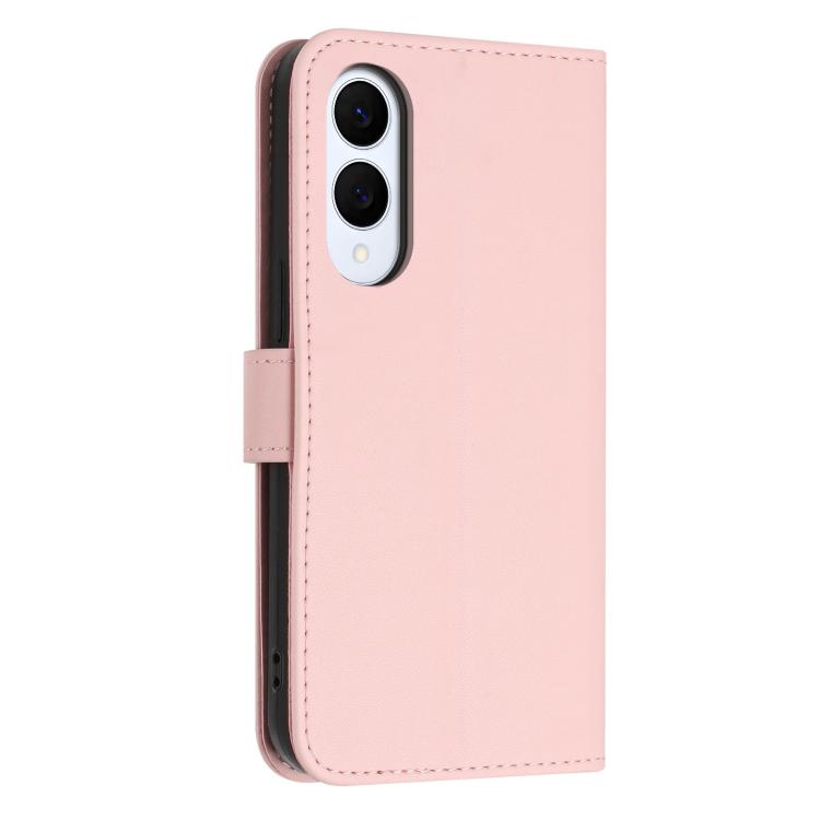 For Galaxy S25 Edge 5G Glitter Butterfly Zipper Vegan Leather Phone Case with Wrist Strap