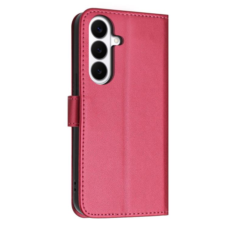 For Galaxy S26+ 5G Glitter Butterfly Zipper Vegan Leather Phone Case with Wrist Strap