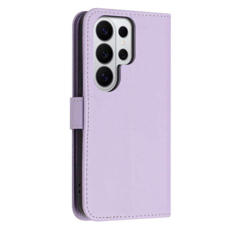 For Galaxy S26 Ultra 5G Glitter Butterfly Zipper Vegan Leather Phone Case with Wrist Strap