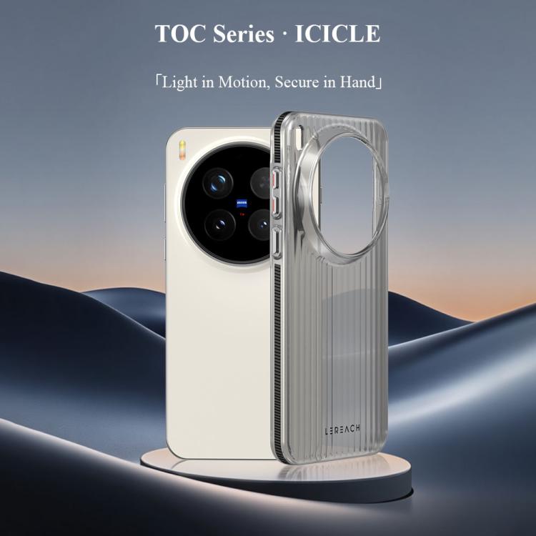 For vivo X300 Pro LeReach TOC Icicle Series Ice Mist Double-Sided Non-Slip Phone Case